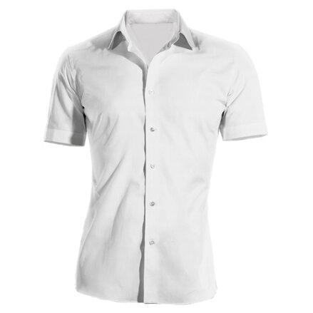 Pracovní košile pánská krátký rukáv 100 % bavlna s úpravou pro snadné žehlení