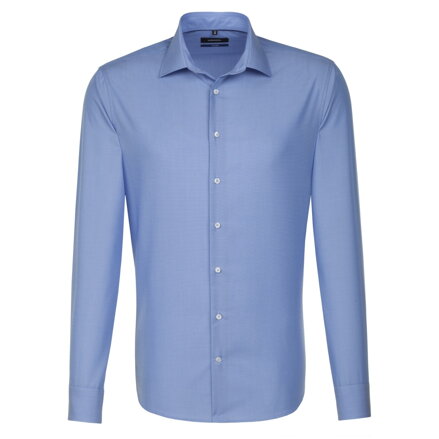 Pánská středně modrá nežehlivá košile Shaped fit Seidensticker