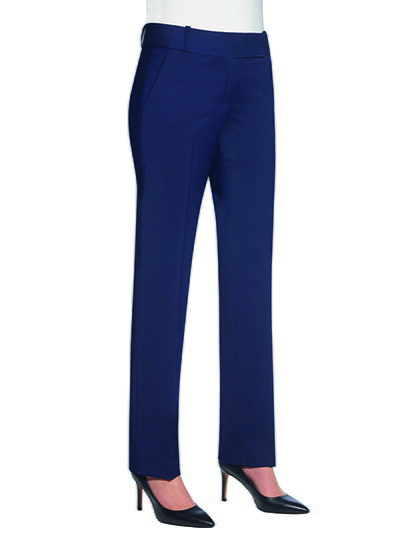 Dámské Tailored fit elegantní kalhoty Genoa Brook Taverner - Nezakončené 91 cm
