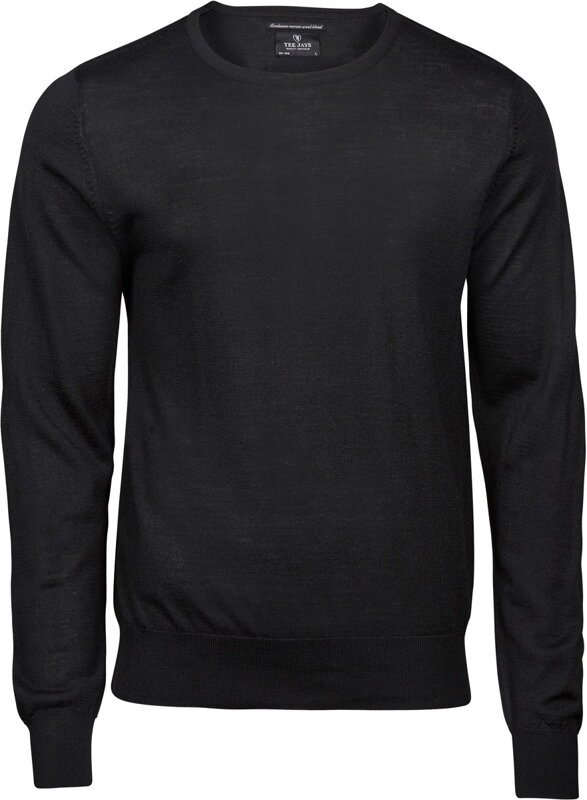 Pánský pulovr s kulatým výstřihem Tee Jays akryl & merino vlna